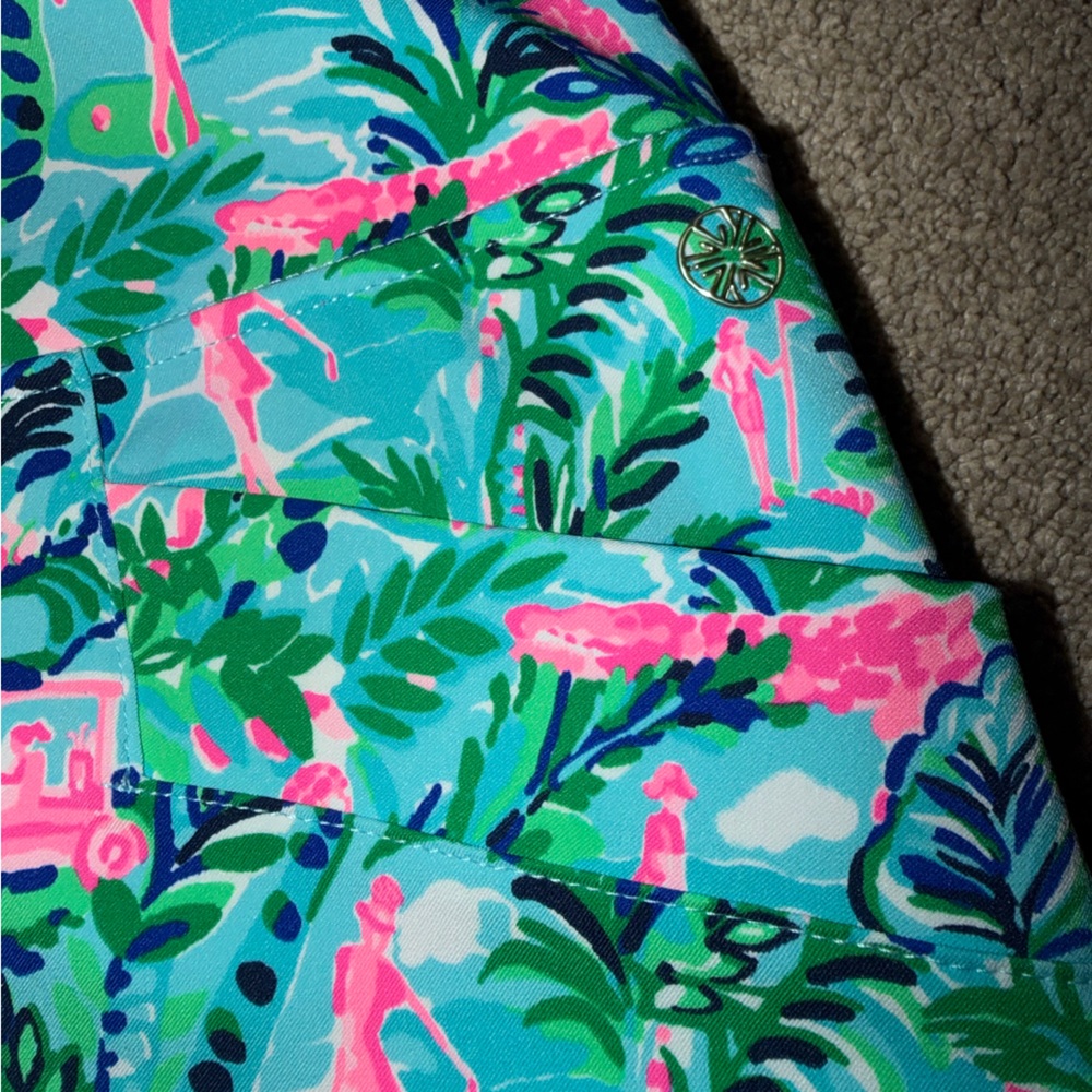 Women’s Lilly Pulitzer Monica Skort Blue Horizon Par Fection Golf UPF 50+ Size 8 - Picture 4 of 7